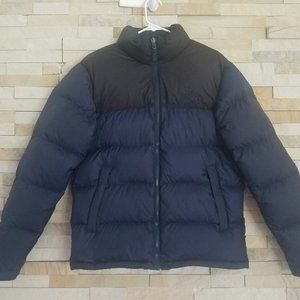 North Face Mens Blue Puffer Vintage Retro 96 Nuptse Medium Jacket 700 Down Coat